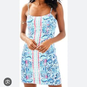 Lilly Pulitzer Shelli Stretch Dress 12 EUC
